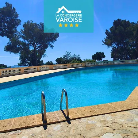 Le Paradis Au Mont Des Oiseaux - Studio - Clim - Tennis - Vue Mer Hyères Esterno foto